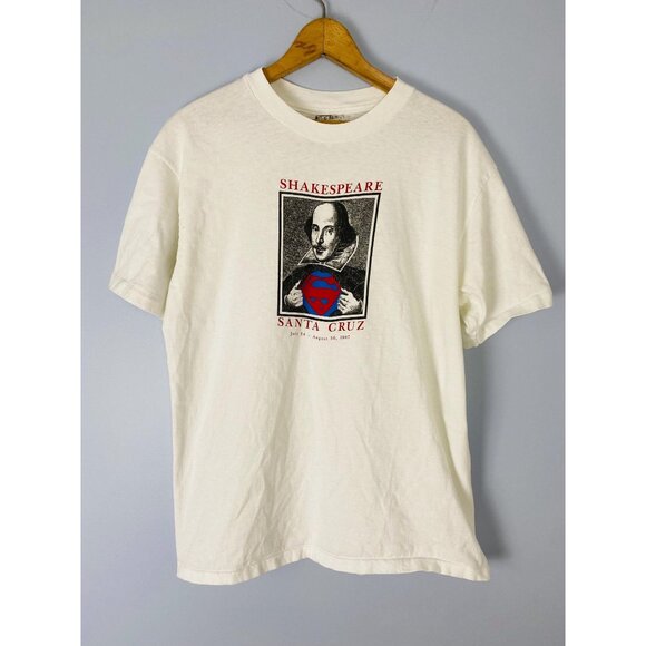 Vintage Shakespeare Superman Santa Cruz T-shirt, Size Large, 1980s Shakespeare